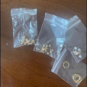 4 packs of stainless steel piercing earrings all for 15